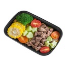 28 oz Togo Containers with Lids Black 150 Set