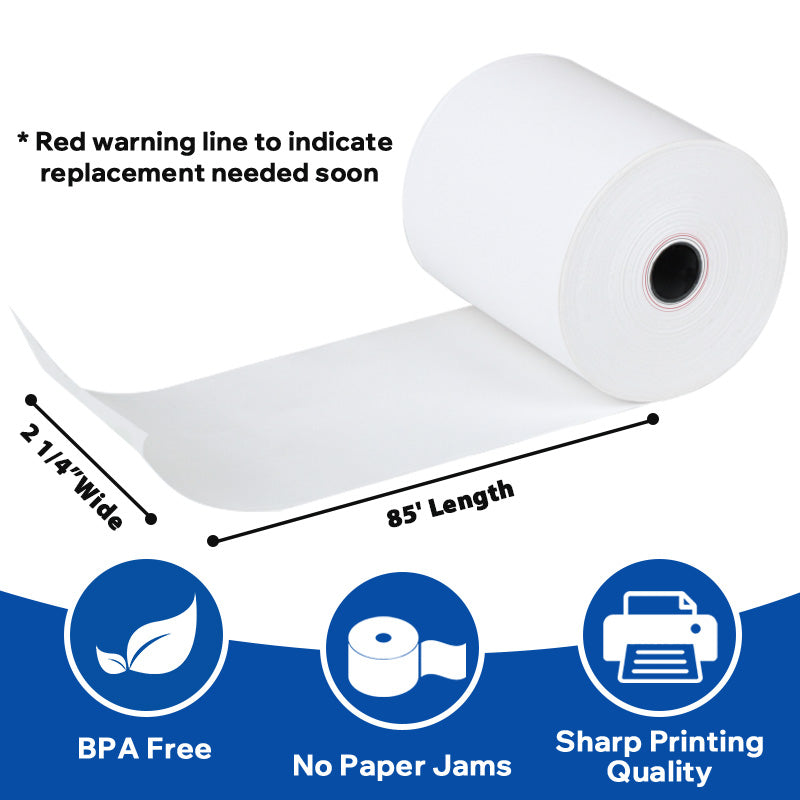 2 1/4" x 85' BPA Free Thermal Paper(50rolls/ctn)