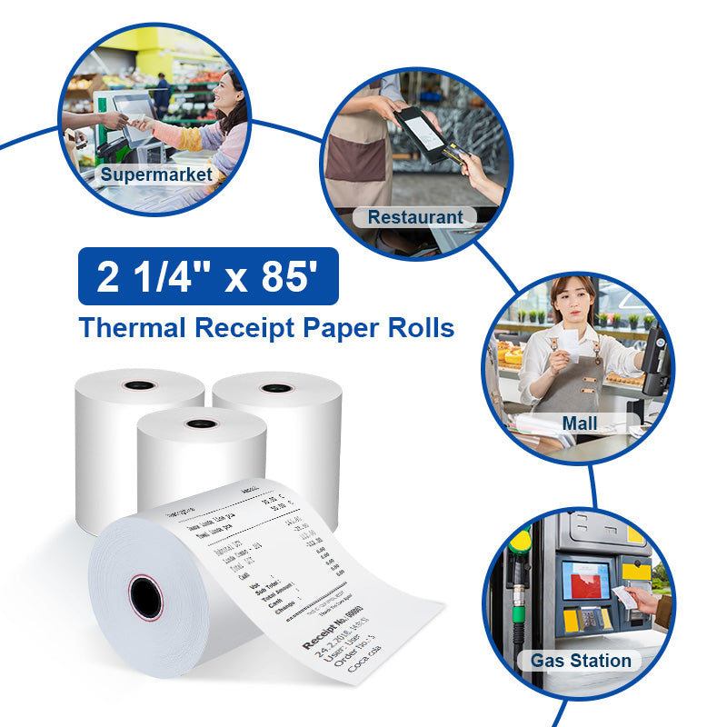 2 1/4" x 85' BPA Free Thermal Paper(50rolls/ctn)