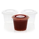 Disposable Plastic Lids For 1oz Portion Cup 2500 pcs