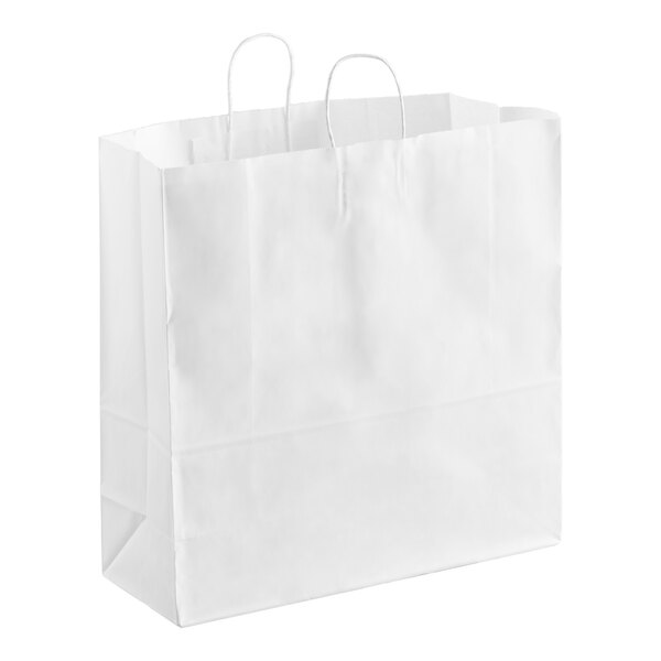 Paper Handle Bag 18x7x18 White