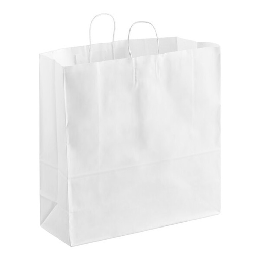 [PHB18718 WHT] Paper Handle Bag 18x7x18 White