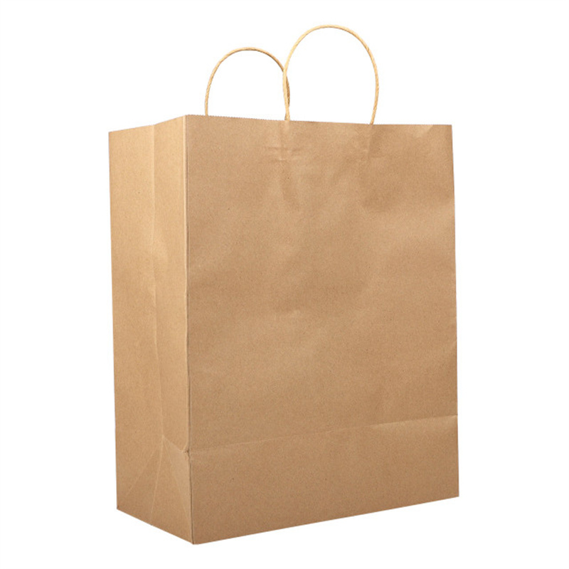 Large Kraft Paper Shopping Bags with Handles Bulk 250 pcs