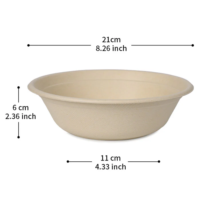 32 oz Disposable Salad Bowls Heavy Duty 500 pcs (ONGI/RED POKE)