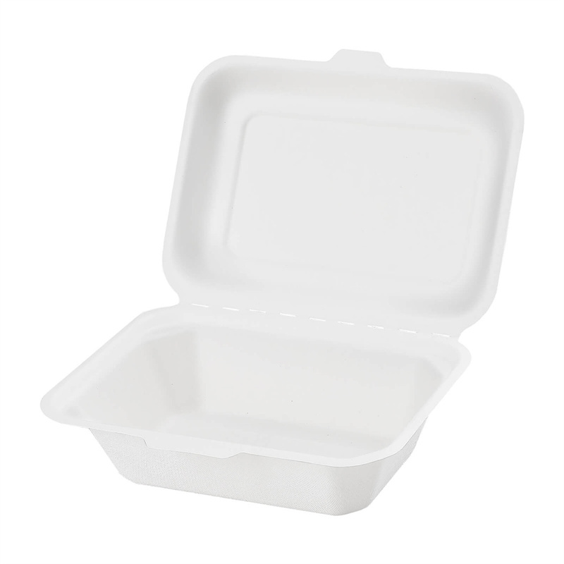 7"x5"x2.6" White Clamshell Takeout Containers 500 pcs