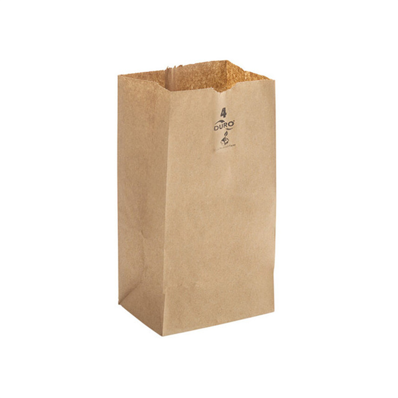 DURO 4 lb Brown Paper Bags Recycled Wholesale 400 pcs