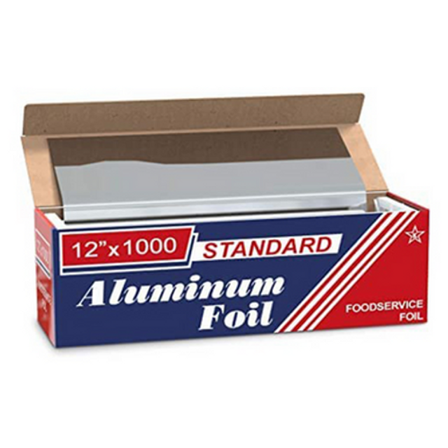 12"x1000 Standard Aluminum Kitchen Foil Rolls 1 Count