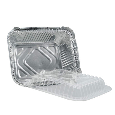 Clear Plastic Lids For 1.5 lb Rectangular  Aluminum Foil Pans 500 pcs (747)