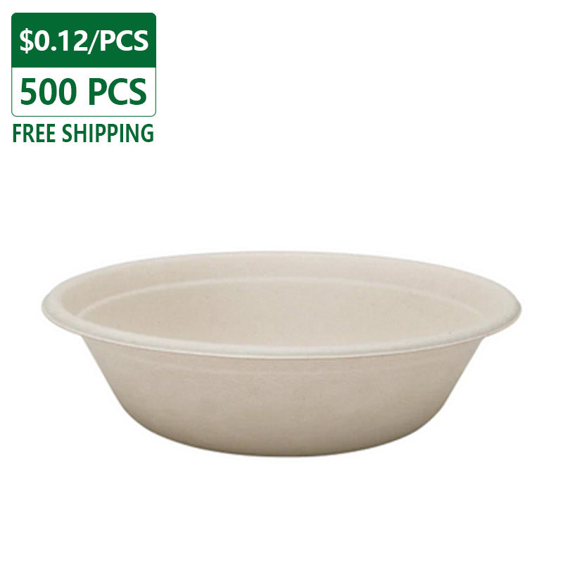 32 oz Disposable Salad Bowls Heavy Duty 500 pcs (ONGI/RED POKE)