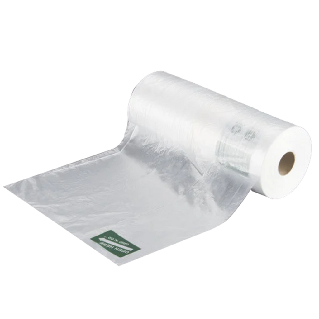 12" x 20" Plastic Side Print Produce Bag 2 Roll