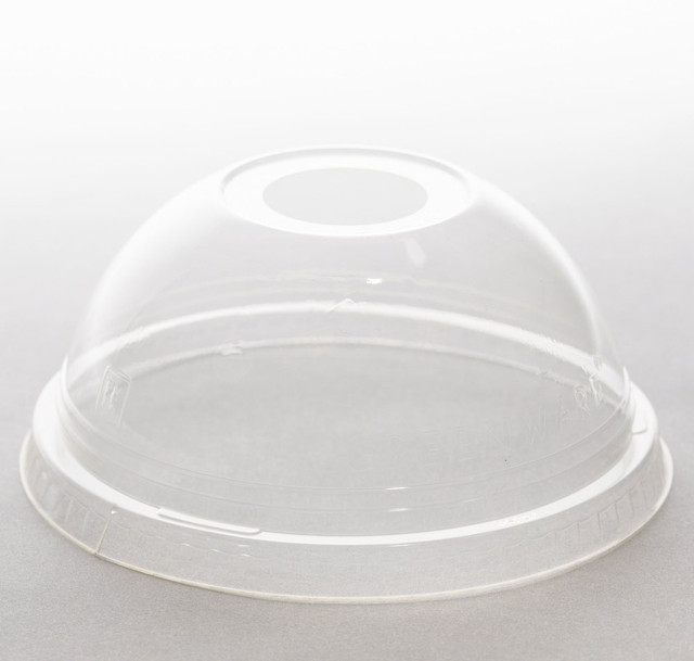 Disposable Plastic Dome Lids For Cold Cups 1000pcs