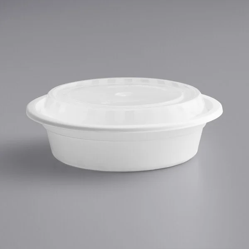 [SD-R-16-W（718）] SD-16oz Round Container （White）（718）