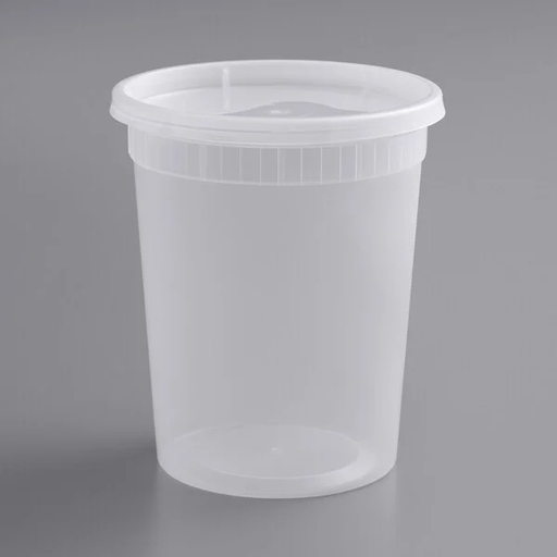 [DC32-OP] 32 oz Soup Containers With Lids Disposable Plastic 240 Set