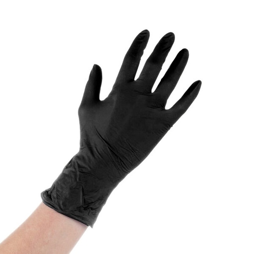 [Nitrile Glove M Black-1000] Nitrile Glove  Medium black 1000pcs