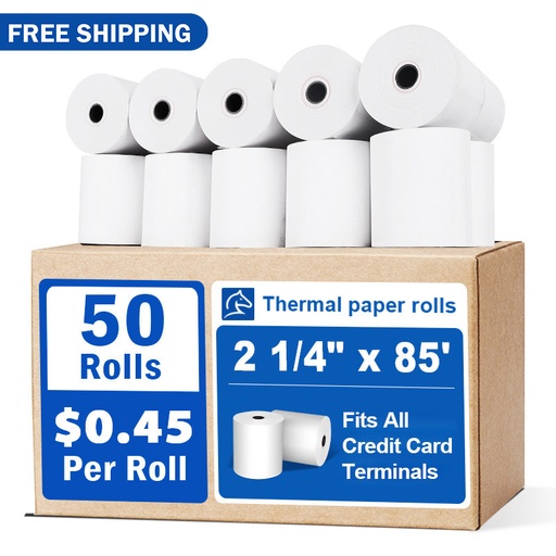 [TP214-85] 2 1/4" x 85' BPA Free Thermal Paper(50rolls/ctn)