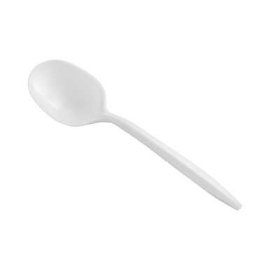 [SPMW-FS] Medium White Soup Spoon 700 pcs