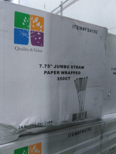 [FS4192] 7.75" Straws Individually Wrapped