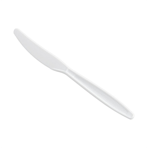 [P2KW] Disposable Heavy Duty White Plastic Knives 1000 pcs